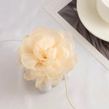 Mesh Flower Rose Collarbone Chain Adjustable Wax Rope Necklace