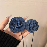Rose Pendant Collarbone Chain Adjustable Wax Rope Necklace