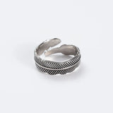 Retro Feather Bracelet Ring for Girlfriend Personalized Birthday Gift