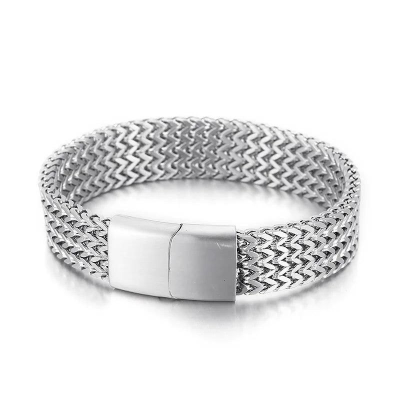 Creative Double Keel Bracelet Stainless Steel Jewelry