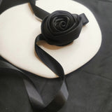 3D Rose Pendant Collarbone Chain Cold Wind Adjustable Dropship