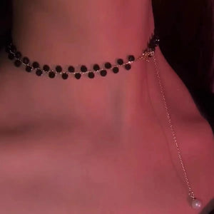 Romantic Crystal Pearl Clavicle Necklace Female Jewelry