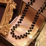 Romantic Crystal Pearl Clavicle Necklace Female Jewelry