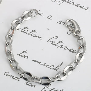 Thick Chain Hip Hop Titanium Steel Bracelet