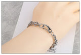 Hip Hop Steel Bracelet Double Chain Jewelry