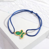 Women's Shell Cuff Bracelet with Butterfly Pendant