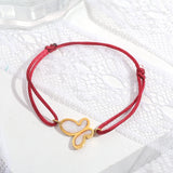 Women's Shell Cuff Bracelet with Butterfly Pendant