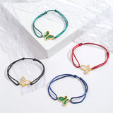Women's Shell Cuff Bracelet with Butterfly Pendant
