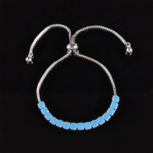 Zircon Pine Adjustable Tennis Bracelet for Women Party S7058