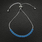 Zircon Pine Adjustable Tennis Bracelet for Women Party S7058