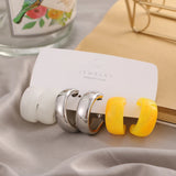 Geometry Acrylic Alloy Drop Earrings Set for Women