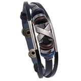 Beaded Leather Bracelet, Cross-border Accessories, Adjustable Bracelet