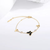 Butterfly Charm Link Bracelet Women Stainless Steel Chain No Fade Hand Jewelry