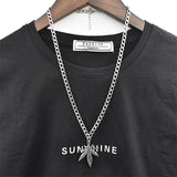 Maple Leaf Hemp Pendant Charm Necklace For Women Men