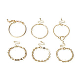 Geometric Bracelet Set Wind Combination Jewelry Accessories