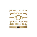 Geometric Bracelet Set Wind Combination Jewelry Accessories
