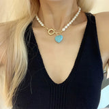 Freshwater Pearl Necklace for Women Girl Party Choker Jewelry