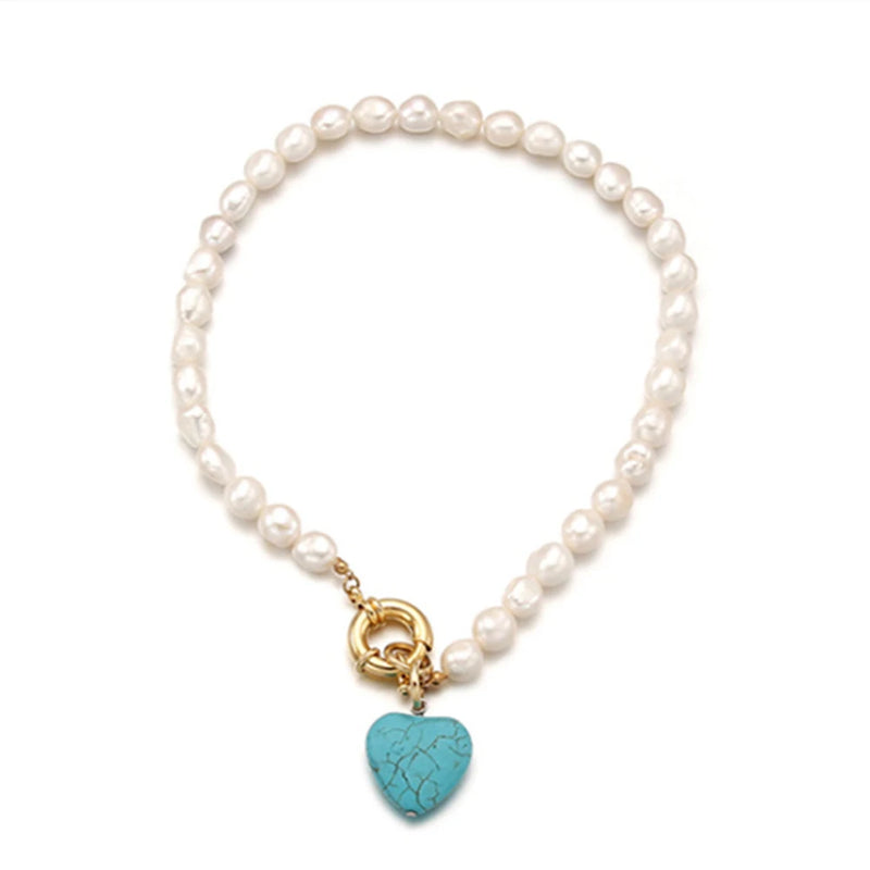 Freshwater Pearl Necklace for Women Girl Party Choker Jewelry