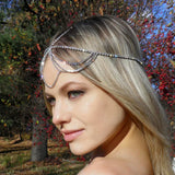 Rhinestone Fringe Head Chain Bohemian Hair Accessory Tiara Headdress