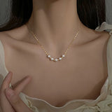 S925 Silver Pearl Pendant Necklace Wedding Gift