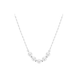 S925 Silver Pearl Pendant Necklace Wedding Gift