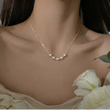 S925 Silver Pearl Pendant Necklace Wedding Gift