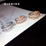 Baguette CZ Open Adjustable Women Ring Bridal Wedding Party R-222