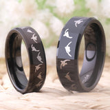 Tungsten Wedding Ring for Women Engagement Rings Men Lover Rings Hobbies