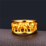 Elephant Africa Animals Ring Men's Jewelry R1930