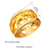 Elephant Africa Animals Ring Men's Jewelry R1930