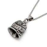 Unisex Vintage Pendant Necklace Lady Rider Rose Matt Bell