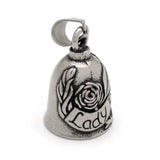 Unisex Vintage Pendant Necklace Lady Rider Rose Matt Bell