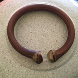Unisex Rattan Bangle Bracelet Wood