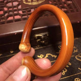 Unisex Rattan Bangle Bracelet Wood