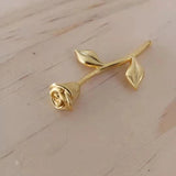 Valentine Plate Rose Flower Pendent Necklace For Women