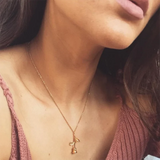 Valentine Plate Rose Flower Pendent Necklace For Women