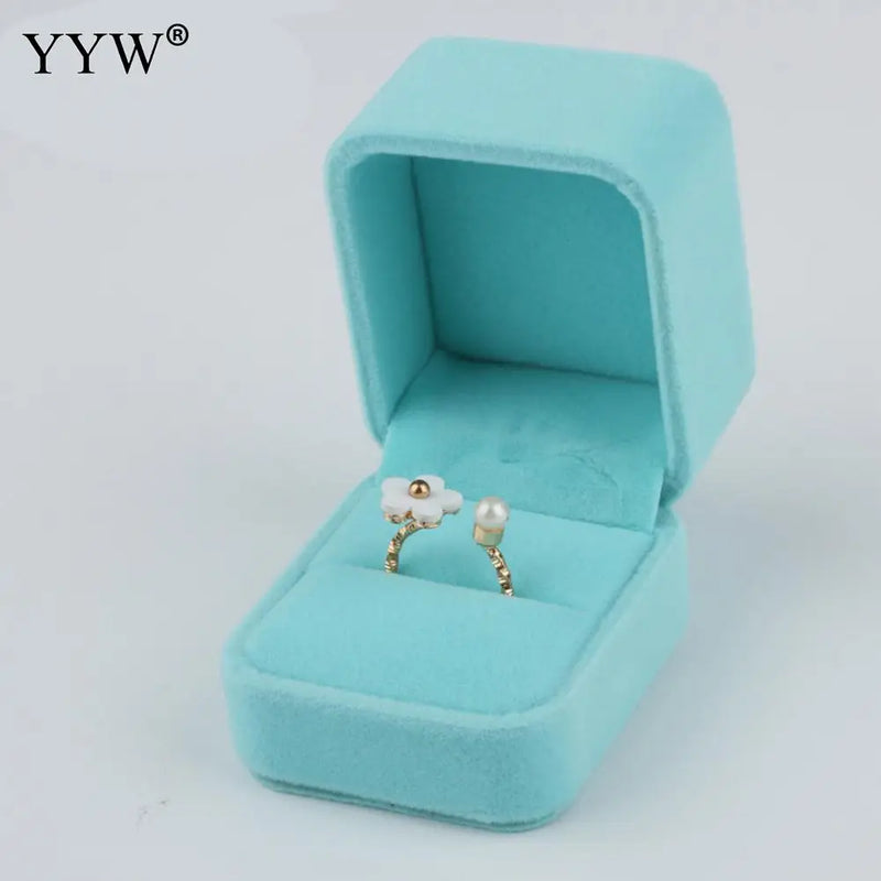 Velvet Jewelry Box For Rings Earring Necklace Set Jewelry Display