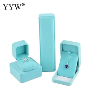 Velvet Jewelry Box For Rings Earring Necklace Set Jewelry Display