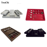 Velvet Jewelry Display Case Ring Earring Collection Box