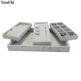 Velvet Jewelry Display Case Ring Earring Collection Box
