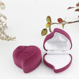 Velvet Ring Box Earring Jewelry Gift Case for Wedding