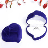 Velvet Ring Box Earring Jewelry Gift Case for Wedding