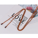 Versatile Love Knot Women's Thin Belt Skirt Cotton Cord Long Waist Chain