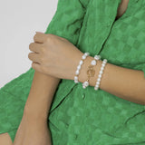 Vintage Pearl Pendant Bracelet Charm Festive Birthday Gift