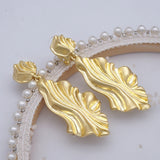 Vintage Long Drop Geometric Earrings Statement Earings Party Jewelry