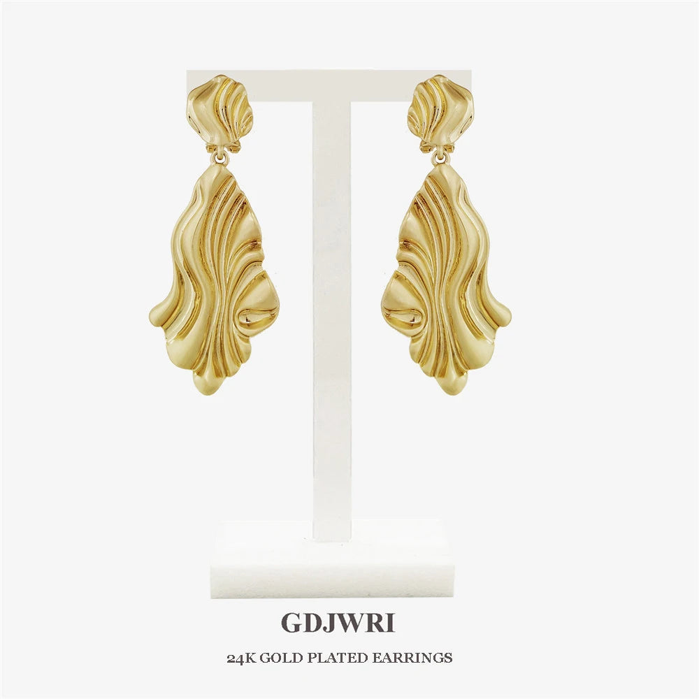 Vintage Long Drop Geometric Earrings Statement Earings Party Jewelry