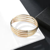 Vintage Geometry Bangles Jewelry Layer Circle Bangles Bracelet