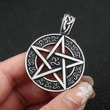Vintage Hexagram Pendant Necklace Stainless Steel Star Of David Amulet Jewelry