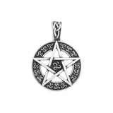 Vintage Hexagram Pendant Necklace Stainless Steel Star Of David Amulet Jewelry