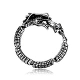 Men's Dragon Head 3D Bracelet Stainless Steel Punk Animal Jewelry